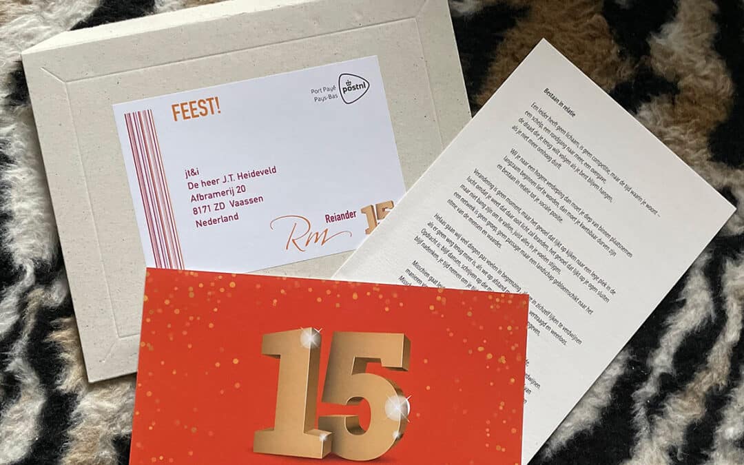 Mailing Reiander 15 jaar